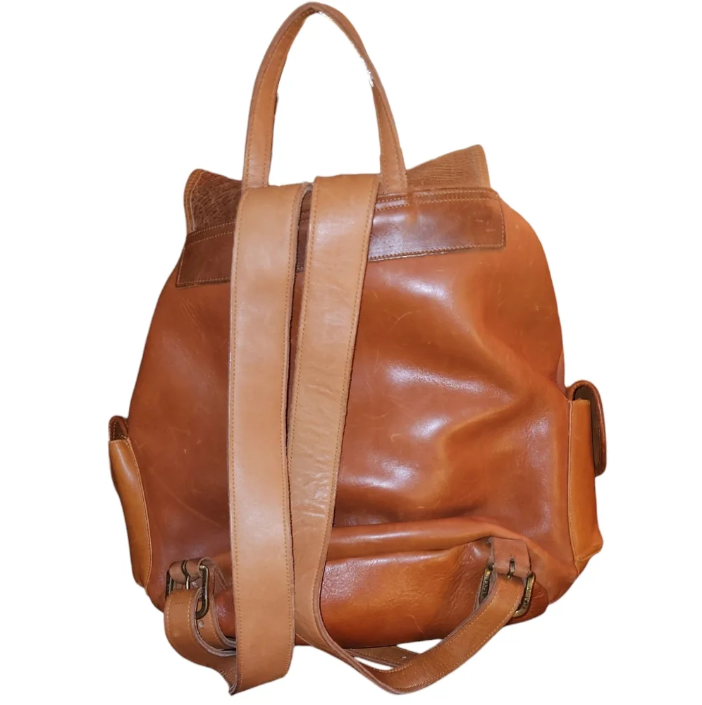 Vintage Leather Backpack/Rucksack - Picture 2 of 2